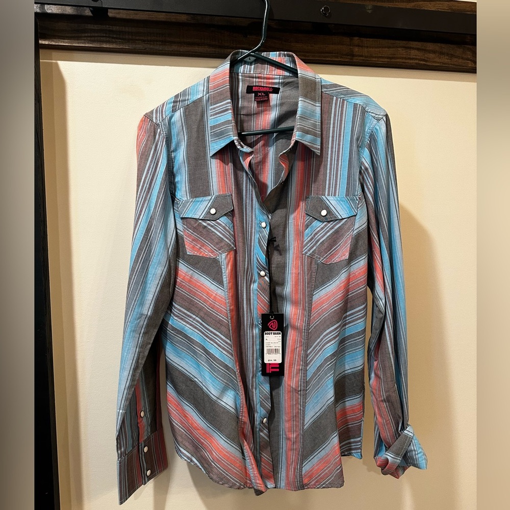 Rock and Roll Cowgirl Pearl snap NWT
